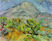 Stra�e an der Montagne Sainte-Victoire nach C�zanne